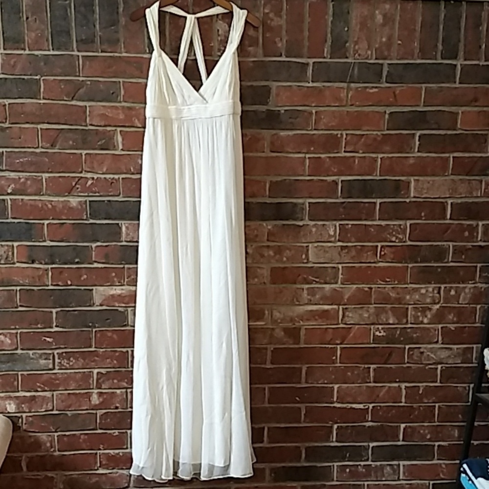 BCBG White Gown